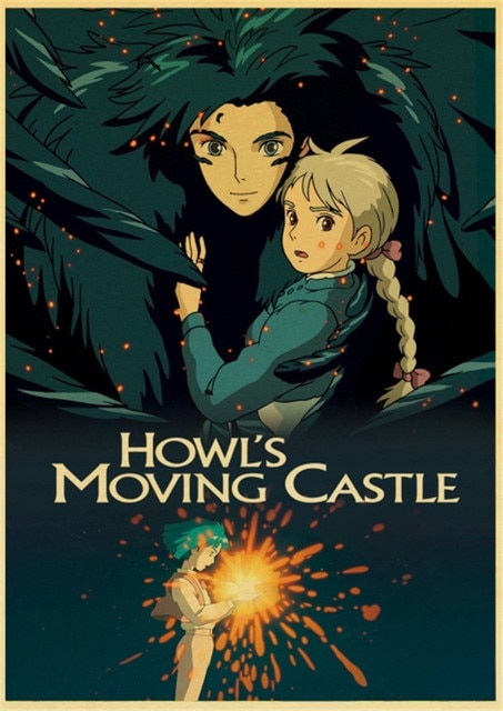 Howl s Moving Castle Hayao Miyazaki Cartoon Movie High Quality Vintage Poster Canvas Prints Wall Decor.jpg 640x640 1 - Howl's Moving Castle Shop