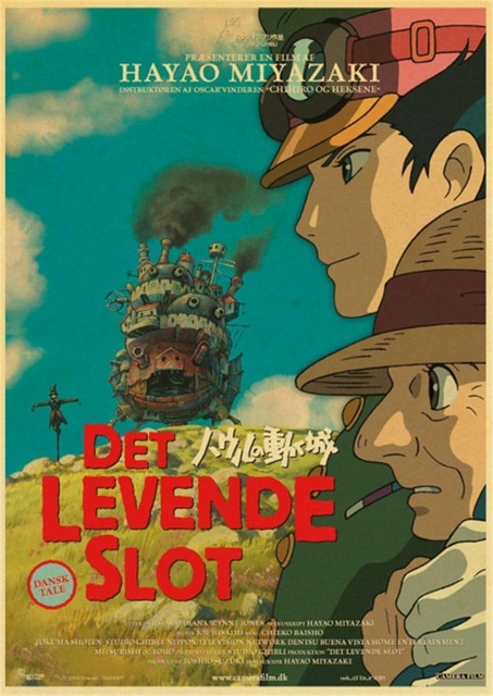 Howl s Moving Castle Hayao Miyazaki Cartoon Movie High Quality Vintage Poster Canvas Prints Wall Decor.jpg 640x640 9 - Howl's Moving Castle Shop