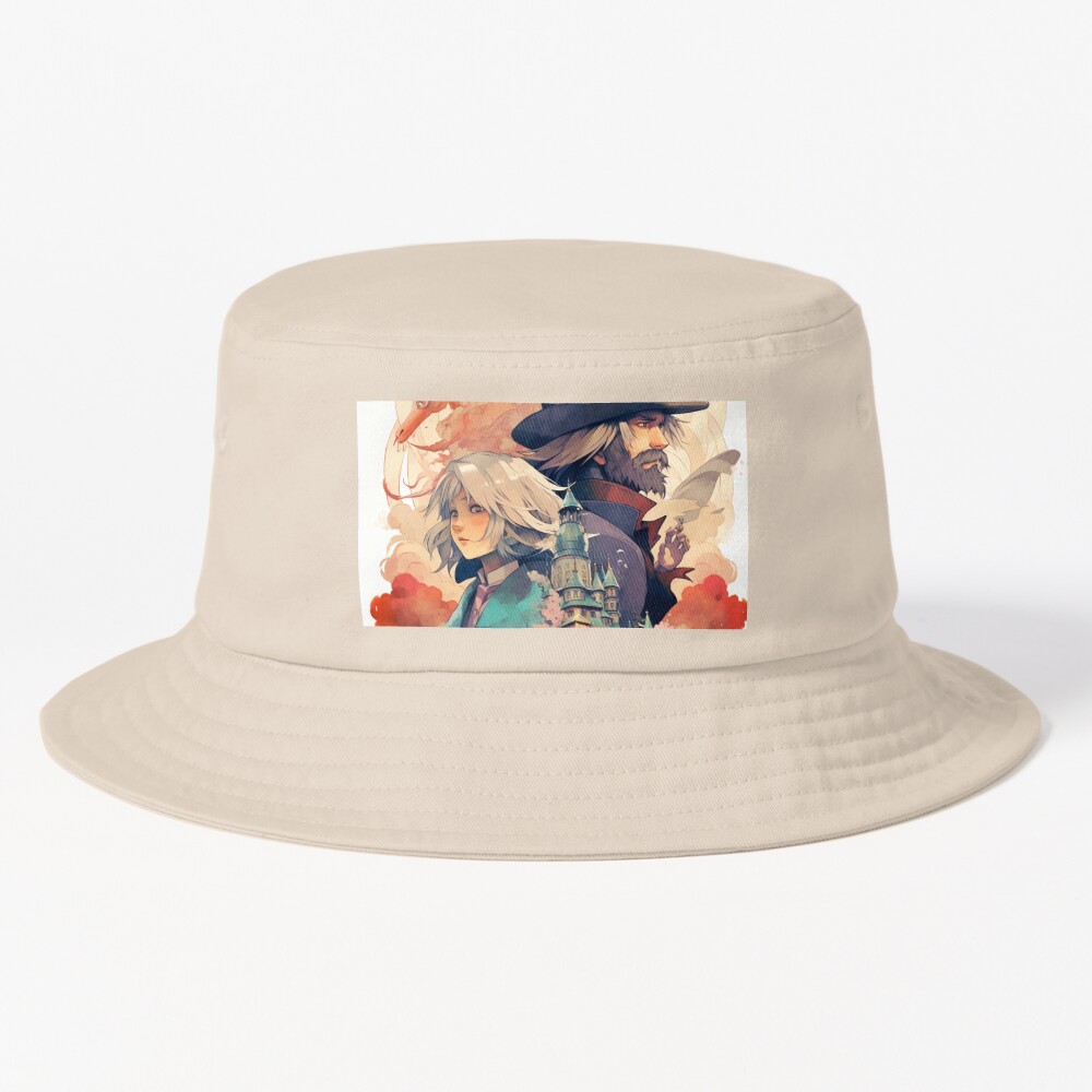 ssrcobucket_hatproducte5d6c5f62bbf65eesrpsquare1000x1000-bgf8f8f8.u2-11 Howl Moving Castle Japanese Bucket Hat Official Howls Moving Castle Merch