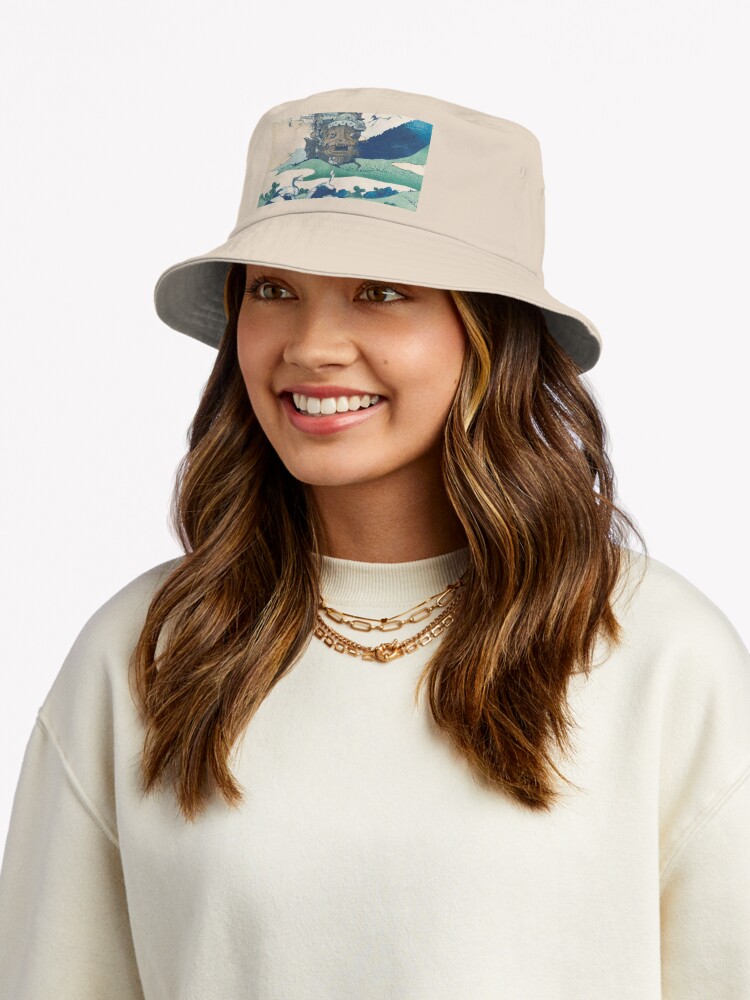 ssrcobucket_hatwomense5d6c5f62bbf65eefronttall_portrait750x1000-bgf8f8f8.u2-10 Howl'S Castle And Japanese Woodblock Mashup Bucket Hat Official Howls Moving Castle Merch
