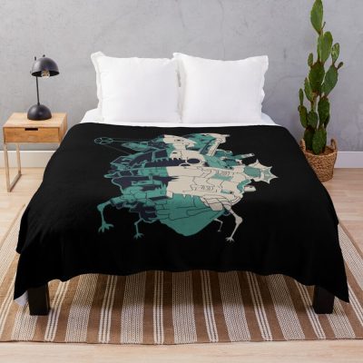 Howl'S Moving Castle Throw Blanket Official kaliuchisshop Merch