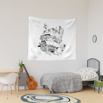 Howls Moving Castle Tapestry Official kaliuchisshop Merch