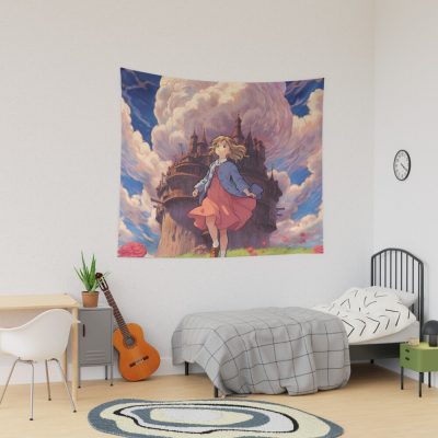 Howls Moving Castle Tapestry Official kaliuchisshop Merch