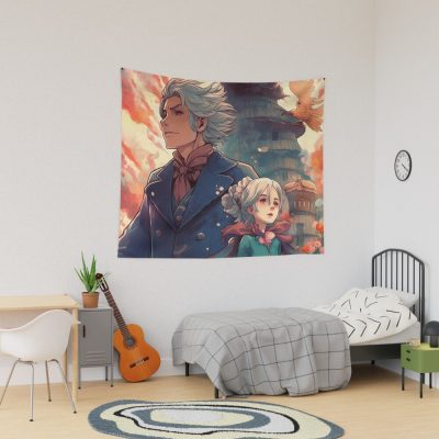 Howl'S Moving Castle 3 Tapestry Official kaliuchisshop Merch