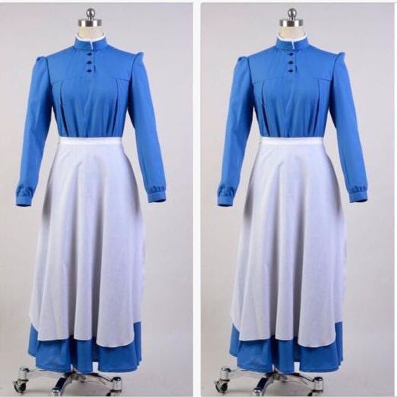 2021-Howl-s-Moving-Castle-Sophie-Hatter-Cosplay-Costume-Dress-For-Party-Costume-Halloween-Maid-Cosplay-2 2021 Howl s Moving Castle Sophie Hatter Cosplay Costume Dress For Party Costume Halloween Maid Cosplay 2 - Howl's Moving Castle Shop