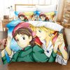 Cartoon Movie Howl s Moving Castle Bedding Set Anime Duvet Cover Pillowcase Kids Bed Set Twin.jpg 640x640 1 - Howl's Moving Castle Store