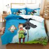 Cartoon Movie Howl s Moving Castle Bedding Set Anime Duvet Cover Pillowcase Kids Bed Set Twin.jpg 640x640 6 - Howl's Moving Castle Store