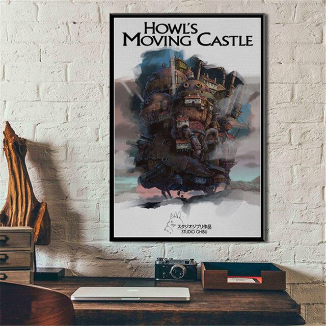 Japan-Anime-Collection-Howl-s-Moving-Castle-Miyazaki-Canvas-Painting-Poster-Prints-Art-Wall-Pictures-Living-4 Japan Anime Collection Howl s Moving Castle Miyazaki Canvas Painting Poster Prints Art Wall Pictures Living 4 - Howl's Moving Castle Shop