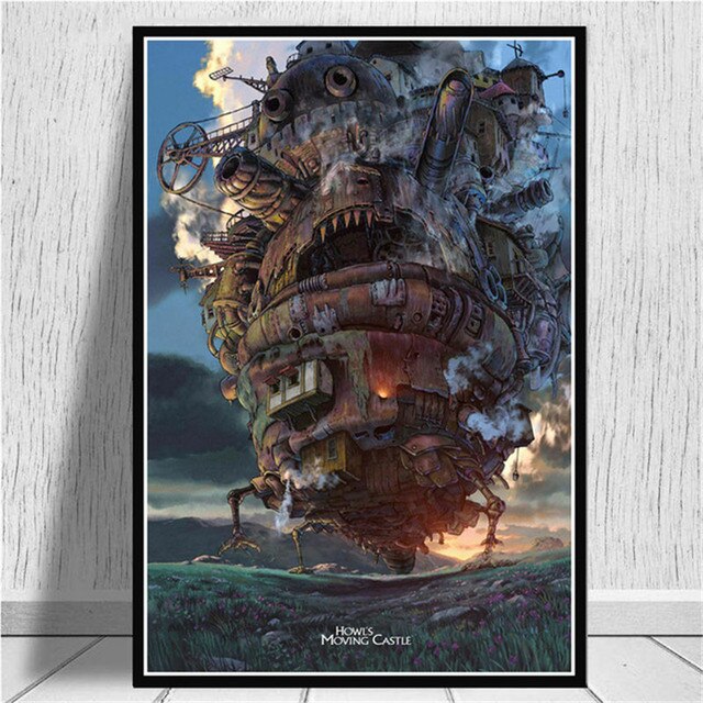 Japan-Anime-Collection-Howl-s-Moving-Castle-Miyazaki-Canvas-Painting-Poster-Prints-Art-Wall-Pictures-Living-5 Japan Anime Collection Howl s Moving Castle Miyazaki Canvas Painting Poster Prints Art Wall Pictures Living 5 - Howl's Moving Castle Shop