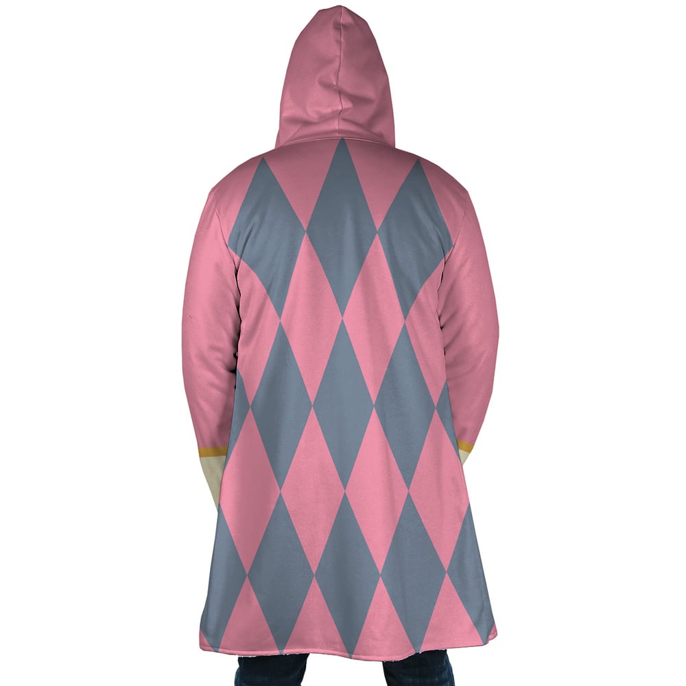 Jenkins-Pendragon-HMC-Ghibli_AOP-Hooded-Cloak-Coat-BACK_Mockup.jpg Jenkins Pendragon HMC Ghibli AOP Hooded Cloak Coat BACK Mockup - Howl's Moving Castle Shop