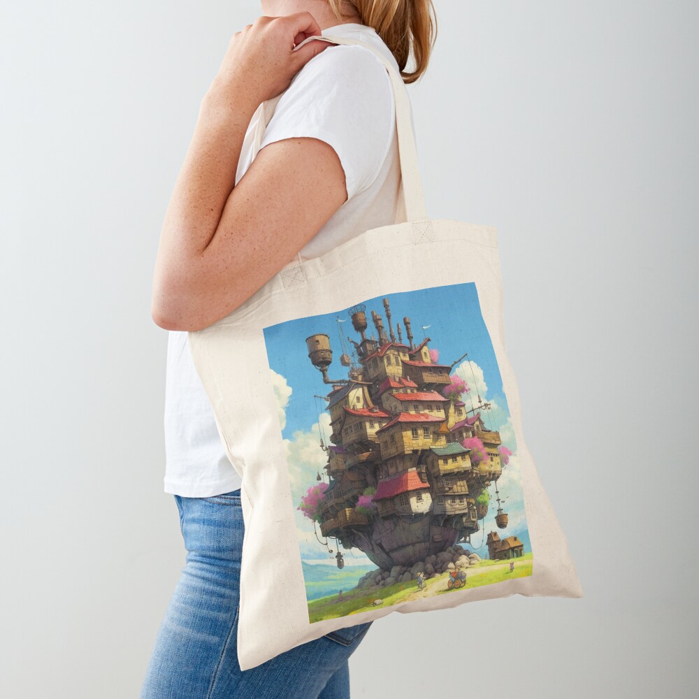 ssrcototecottoncanvas_cremelifestylesquare1000x1000-bgf8f8f8.1-19 Moving Castle Tote Bag Official Haikyuu Merch
